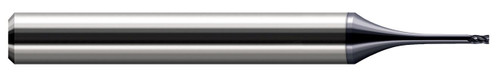 Photograph of a Harvey Tool 792714-C6 | 0.0140" Cutter DIA x 0.0230" Length of Cut x 0.0450" Reach Carbide Hexalobe Cutter, 4 Flutes, AlTiN Nano Coated