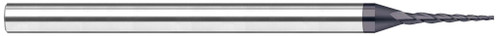 Photograph of a Harvey Tool 799230 | 0.0300" Cutter DIA x 0.2400" Length of Cut Carbide Tapered Square End Mill, 3 Flutes
