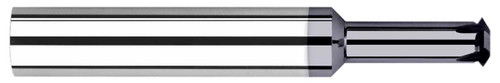 Photograph of a Harvey Tool 71073-C3 | 0.4000" Cutter DIA x 0.8750" (7/8) Reach Carbide Single Form #9/16 Thread Milling Cutter, 6 Flutes, AlTiN Coated