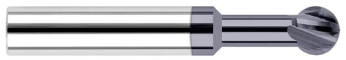 Photograph of a Harvey Tool 974312 | 0.1875" (3/16) Cutter DIA x 0.1870" (3/16) Neck Length x 270° Carbide Undercutting End Mill, 4 Flutes