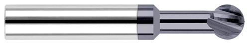Photograph of a Harvey Tool 786916-C3 | 0.2500" (1/4) Cutter DIA x 0.8750" (7/8) Neck Length x 270° Carbide Undercutting End Mill, 4 Flutes, AlTiN Coated