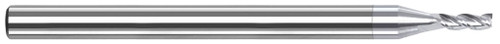 Photograph of a Harvey Tool 857316-C8 | 0.2500" (1/4) Cutter DIA x 1.0000" (1) Length of Cut Carbide Square End Mill for Aluminum Alloys, 3 Flutes, TiB2 Coated
