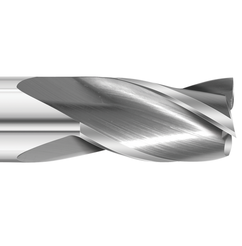 Detail image of the profile of a Colton Industrial Tools end mill.