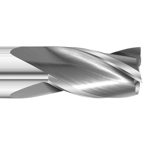 Detail image of the profile of a Colton Industrial Tools end mill.
