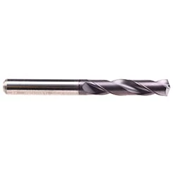Emuge TA103324.0670 | 6.70mm Diameter x 8.00mm Shank x 34.00mm LOC x 79.00mm OAL x 140 Degree Point Angle 2 Flute TiAlN-TA14 Coated Carbide Drill