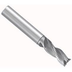 Emuge 2548.004 | 4.00mm Diameter x 6.00mm Shank x 8.00mm LOC x 57.00mm OAL x 40 Degree Helix Angle 3 Flute Bright Coated Carbide Square End Mill