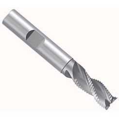 Emuge 2549.008 | 8.00mm Diameter x 8.00mm Shank x 19.00mm LOC x 63.00mm OAL x 40 Degree Helix Angle 3 Flute Bright Coated Carbide Square End Mill
