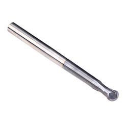 Emuge 1935A.008 | 8.00mm Diameter x 8.00mm Shank x 5.70mm LOC x 100.00mm OAL x 15 Degree Helix Angle 2 Flute TIALN Coated Carbide Ballnose End Mill