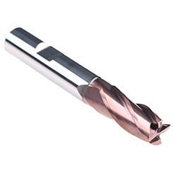 Emuge 1999A.008 | 8.00mm Diameter x 8.00mm Shank x 19.00mm LOC x 63.00mm OAL x 35/38 Degree Helix Angle 4 Flute TIALN Coated Carbide Square End Mill