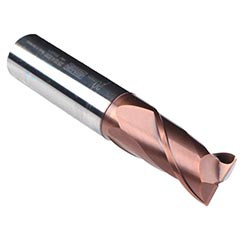 Emuge 2512A.020 | 20.00mm Diameter x 20.00mm Shank x 50.00mm LOC x 104.00mm OAL x 35/38 Degree Helix Angle 2 Flute TIALN Coated Carbide Square End Mill