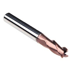 Emuge 2518A.020 | 20.00mm Diameter x 20.00mm Shank x 32.00mm LOC x 104.00mm OAL x 34/38 Degree Helix Angle 3 Flute TIALN Coated Carbide Square End Mill