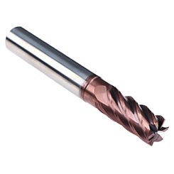 Emuge 2522A.006 | 6.00mm Diameter x 6.00mm Shank x 13.00mm LOC x 57.00mm OAL x 35/38 Degree Helix Angle 6 Flute TIALN Coated Carbide Square End Mill
