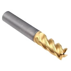 Emuge 2648TZ.008 | 8.00mm Diameter x 8.00mm Shank x 19.00mm LOC x 63.00mm OAL x 45 Degree Helix Angle 4 Flute TIN/TIALN Coated Carbide Square End Mill