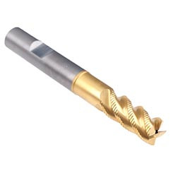 Emuge 2657TZ.020 | 20.00mm Diameter x 20.00mm Shank x 38.00mm LOC x 126.00mm OAL x 45 Degree Helix Angle 4 Flute TIN/TIALN Coated Carbide Square End Mill