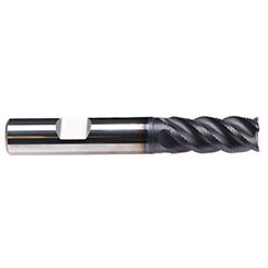 Emuge 2873A.0375 | 3/8" Diameter x 3/8" Shank x 7/8" LOC x 2-3/4" OAL x 45 Degree Helix Angle 3 Flute TIALN Coated Carbide Square End Mill