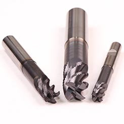 Emuge 2875A.0500 | 1/2" Diameter x 1/2" Shank x 3/4" LOC x 3-3/4" OAL x 45 Degree Helix Angle 4 Flute TIALN Coated Carbide Square End Mill
