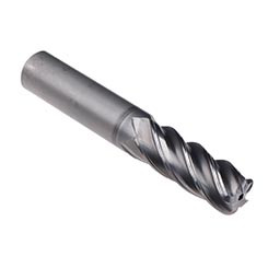 Emuge 2966LZ.050060 | 1/2" Diameter x 1/2" Shank x 1-1/4" LOC x 3.000" OAL x 0.060" Radius x 38 Degree Helix Angle 5 Flute ALCR Coated Carbide Corner Radius End Mill