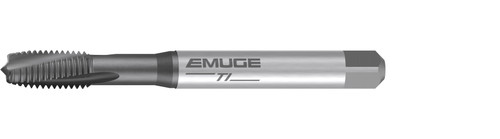 Emuge B0306001.0020 | M2x0.40mm Thread Size x 45.00mm OAL x 15 Degree Helix Angle NT2 Coated HSSE Spiral Flute Tap