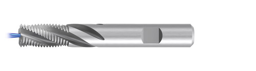 Emuge GF162321.9512 | ≥M16x1.00mm Thread Size x 25.40mm Length x 12.00mm Shank x 90.00mm OAL x 30 Degree Helix Angle 4 Flute Bright Coated Carbide Thread Mill