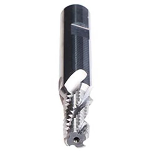 Emuge GF332101.5014 | UNC 9/16" - 12 Thread Size x 16.00mm Shank x 30.70mm Flute Length x 100.00mm OAL x 30 Degree Helix Angle 4 Flute Bright Coated Carbide Thread Mill
