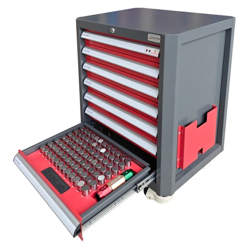 Colton Industrial Tools 46000 | Complete Pin Gage Library with M0 to M7 Sets .011-1.000 Minus .0002" Accuracy with Handles and Metal Case