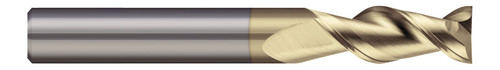 Micro 100 ARMM-100-2S | 10 mm Diameter x 10 mm Shank x 25 mm LOC x 72.0 mm OAL 2 Flute ZrN Coated Carbide Square End Mill