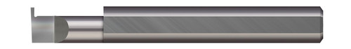Micro 100 RRL-046-6X | 0.3970" Minimum Bore Diameter x 3/8" Maximum Bore Depth x 0.0460" Width x 0.1000" Projection x 3/8" Shank x 2-1/2" OAL AlTiN Coated Carbide Grooving Tool