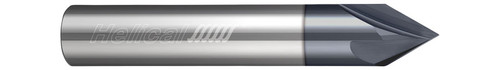 Helical Solutions 84778 | HCM90-40312 5/16" Diameter x 5/16" Shank x 2-1/2" OAL x 90 Degree Included Angle 4 Flute Uncoated Solid Carbide Chamfer Mill