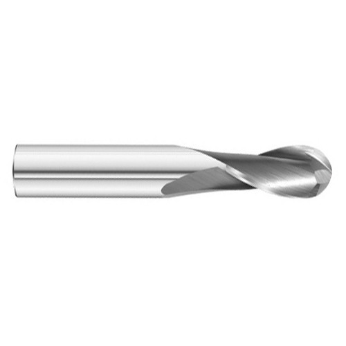 All Industrial E5249028 | 2 Flute Ball Nose Standard Carbide End Mill, 7/16" Diameter