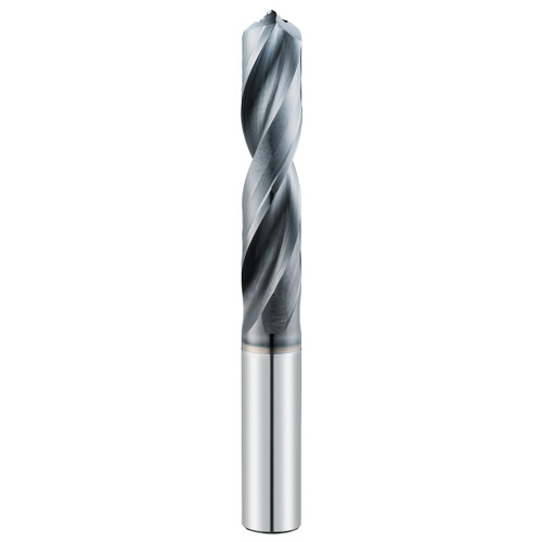 SGS 69192 | 10.20mm Diameter x 12.00mm Shank x 55.00mm LOC x 102.00mm OAL 2 Flute AlTiN Coated Screw Machine Length Drill Bit