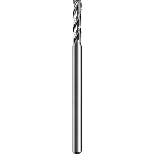 SGS 01269 | 0.065" Diameter x 0.125" Shank x 0.520" LOC x 2.500" OAL 3 Flute Uncoated Square End Mill