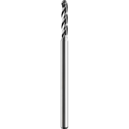SGS 01569 | 0.065" Diameter x 0.125" Shank x 0.780" LOC x 2.500" OAL 3 Flute Uncoated Ball End Mill