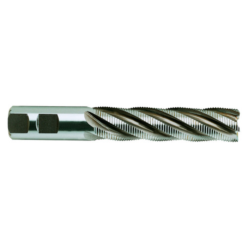 YG1 E9990902TF | 0.7500" Diameter x 0.7500" Shank x 3.0000" LOC x 5.2500" OAL 4 Flute TiAlN Coated Premium HSS-PM Roughing End Mill