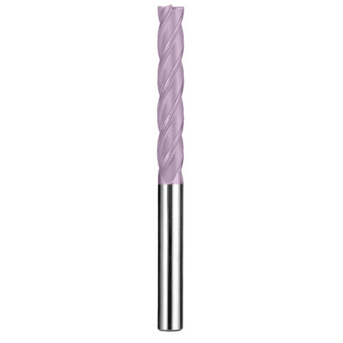 SGS 31876 | 1/2" Diameter x 1/2" Shank x 3" LOC x 6" OAL 4 Flute TiCN Coated Square End Mill