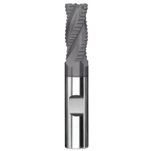 SGS 36118 | 1/2" Diameter x 1/2" Shank x 1" LOC x 3" OAL 4 Flute AlTiN Coated Roughing End Mill