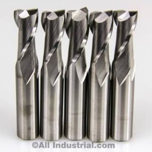 All Industrial E5020008 | 1/8" Diameter x 1/8" Shank x 1/2" LOC x 1-1/2" OAL 2 Flute Uncoated Solid Carbide Square End Mill