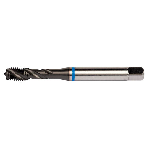 Dormer 7350380 | M14x2.00mm Thread Size x 10.90mm Shank x 20.00mm Length x 110.00mm OAL x 40 Degree Helix Angle M 6H 4 Flute SUPER-B Coated HSS-E-PM E628 Spiral Flute Tap