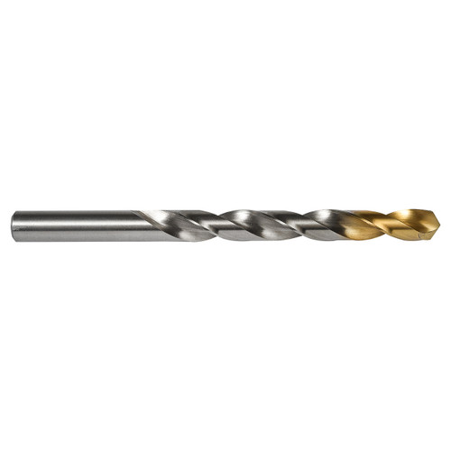 Dormer 5967014 | 0.120" Drill Size x 1-5/8" Flute Length x 2.750" OAL x 118 Degree Point Angle Bright/TiN Coated HSS A012 Jobber Length Drill Bit