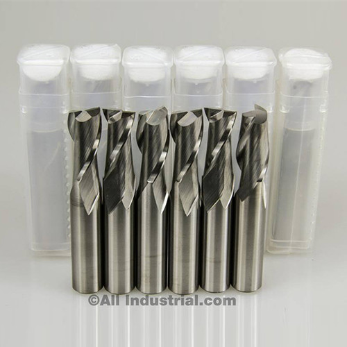 All Industrial E5021008 | 1/8" Diameter x 1/8" Shank x 1/2" LOC x 1-1/2" OAL 4 Flute Uncoated Solid Carbide Square End Mill
