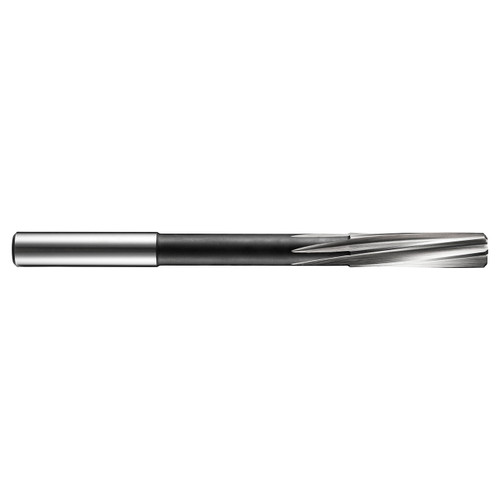 Dormer 5986991 | 8.40mm Diameter x 8.00mm Shank x 33.00mm Flute Length x 117.00mm OAL 6 Flute Bright Coated HSS-E B180 Chucking Reamer