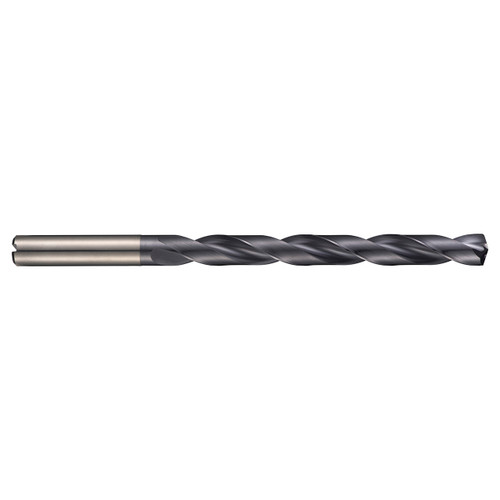 Dormer 6719047 | 8.10mm Drill Size x 10.00mm Shank x 106.00mm Flute Length x 152.00mm OAL x 140 Degree Point Angle TiAlN Coated HM R459 Taper Length Drill Bit