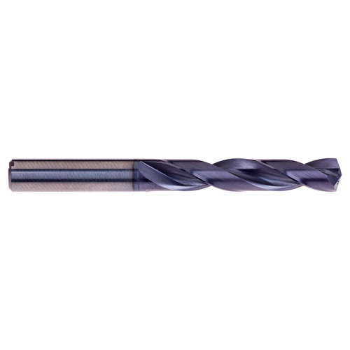 Dormer 7625004 | 6.60mm Drill Size x 8.00mm Shank x 53.00mm Flute Length x 91.00mm OAL x 140 Degree Point Angle TiAlN Coated HM R463 Jobber Length Drill Bit