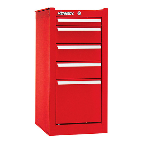 Kennedy 205XR | 13-5/8" 5-Drawer Red Hang-On Cabinet