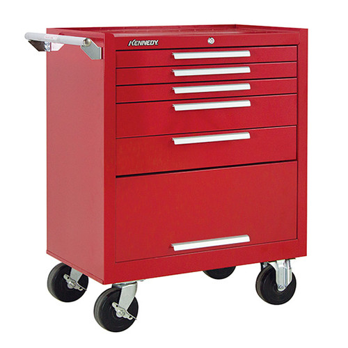 Kennedy 275XR | 27" 5-Drawer Roller Red Cabinet