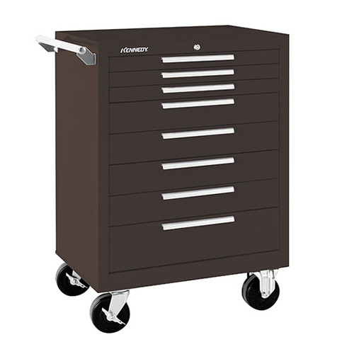 Kennedy 378XB | 27" 8-Drawer Roller Brown Cabinet With Ball Bearing Slides Kennedy 378XB | 27" 8-Drawer Roller Brown Cabinet With Ball Bearing Slides