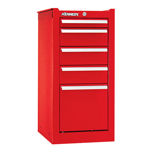 Kennedy 185XR | 13-5/8" 5-Drawer Red Hang-On Cabinet