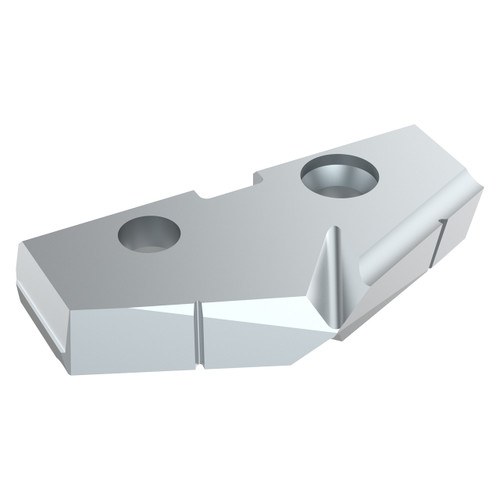 Allied Machine and Engineering TAN3-42.70 | 1.681" Diameter x 6.35mm Thickness 132 Degree Included Angle TiCN Coated Carbide 3 Series Spade Drill Insert