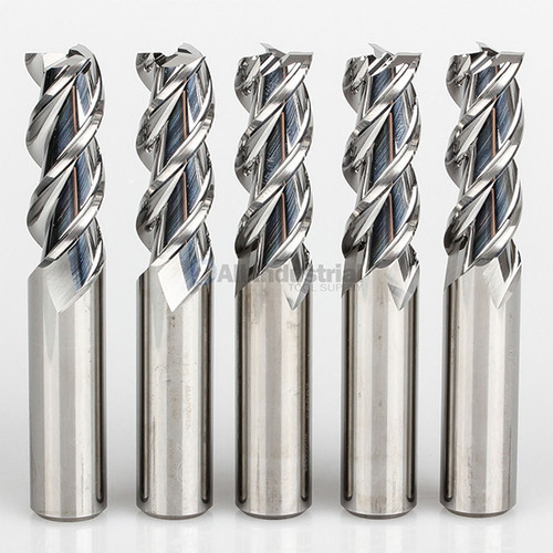 YG1 28595 | 5/8" Diameter x 5/8" Shank x 1-5/8" LOC x 3-1/2" OAL x 45 Degree Helix Angle 3 Flute Bright Coated Carbide E5981 Square End Mill