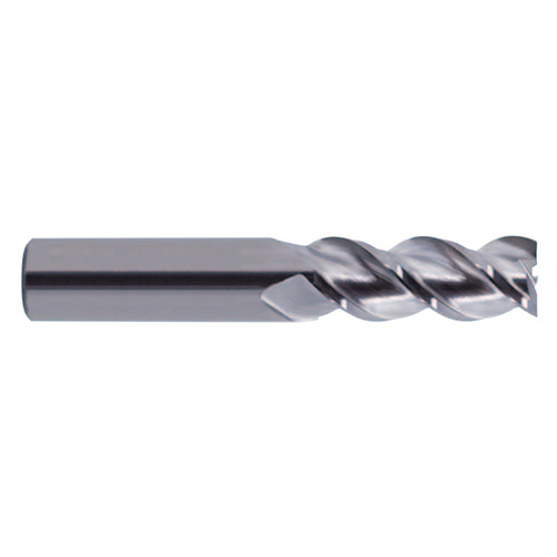 YG1 28558TC | 1/8" Diameter x 1/8" Shank x 3/8" LOC x 1-1/2" OAL x 45 Degree Helix Angle 3 Flute TiNC Coated Carbide E5981 Square End Mill