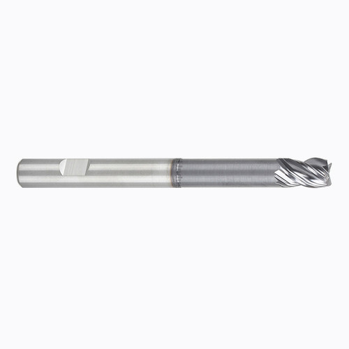 YG1 EMB20160 | 1/4" Diameter x 3/8" LOC x 4" OAL 4 Flute Extended Long Reach Carbide End Mill AlTiN Coated